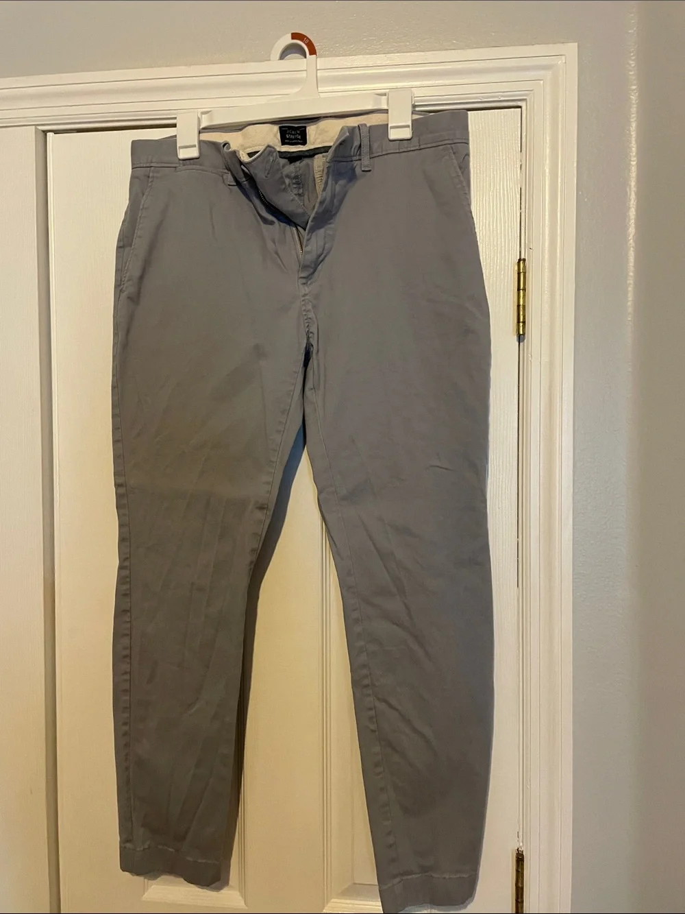 J. Crew Light Gray Slim Chinos